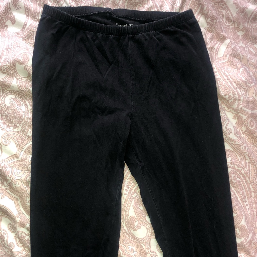 Vera Wang black leggings